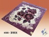 Three-dimensional cut flowers, duplex acrylic blankets