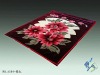 Three-dimensional cut flowers, duplex acrylic blankets