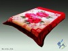 Three-dimensional cut flowers, duplex acrylic blankets