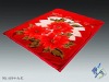 Three-dimensional cut flowers, duplex acrylic blankets