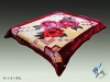 Three-dimensional cut flowers, duplex acrylic blankets