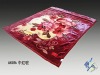 Three-dimensional cut flowers, duplex acrylic blankets