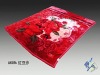 Three-dimensional cut flowers, duplex acrylic blankets