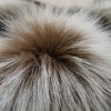 Three toned fake fur bonding with plain suede