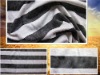 Tie dyed yarn dyed stripe rayon slub jersey fabric