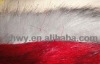 Tip-dyed fake fur