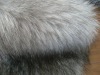 Tip-dyed fake fur