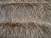 Tip-dyed fake fur