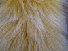 Tip-dyed fake fur