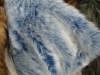 Tip-dyed high pile fake fur/long fake fur fabric