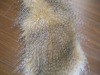 Tip-dyed high pile fake fur/long fake fur fabric