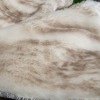 Tips dyed fake fur bonding foiled suede fabric