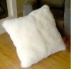 Top Grade  Australia or  New zealand  Sheepskin Pillow with white color