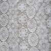 Top quality 100% cotton chemical lace embroidered fabric