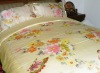 Top quality silk bedding set/ Satin striped silk bed linen
