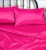 Top-rated Hot Pink 4pcs Satain Bedding Set