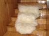 Traditional longwool sheep skin floor rug