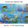 Transfer Printing Shower Mat,Toilet mat,bath mats