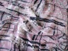 Transfer printing composited chiffon fabric