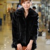 Transition color fashion exotic fur coats for women