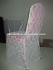 Transparent Lace Chair Cover for wedding/Banquet Chair Cover In Lace Material
