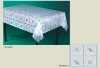 Transparent printed table cloth