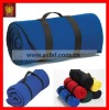 Travel roll up fleece blanket