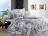 Tree-Theme Cotton Pigment Print 4 pcs Flat Sheet Bedding Set