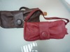 Trendy lady leather clutch little handbag