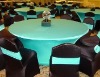 Turquoise spandex table cloth