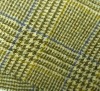 Tweed check 100% wool fabric