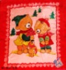 Two Good Friends-pattern polyester blanket