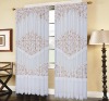 Txcl-074 100%polyester printed warp knitting lace curtain