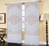 Txcl-074 100%polyester printed warp knitting lace curtain