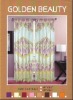 Txcl-074 two layers warp knitting printed net curtain