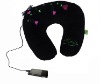 U-shaped plush travel music pillow with washable cover