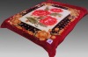 Unifa 2012 hot selling elegant 100% polyester blanket
