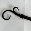 Unique Design Black Painting Metal Curtain Rods