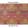 V7139-Printed Design PVC Floor rugs,Red carpet