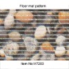 V7203 Printed PVC Foam floor mat,Non-slip Bath rug