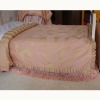 VYB-DUV-TW1 pink jacquard decorate fabric quilted duvet cover