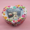 Valentine Bear Gift Box Heart Shape Wedding Gift Towel