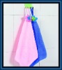 Velet bright color hanging bath Towel