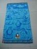 Velour jacquard beach towel