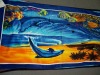 Velour printed beach towel