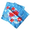 Velour printing square towel with many designs