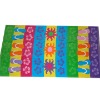 Velour reactive printing bath towel