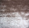 Velvet fabric with embossing