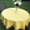 Vinyl Crochet Garden Tablecloth