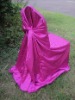 Violet Red satin universal chair cover